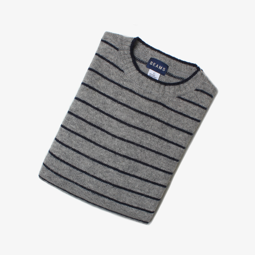 BEAMS stripe knit