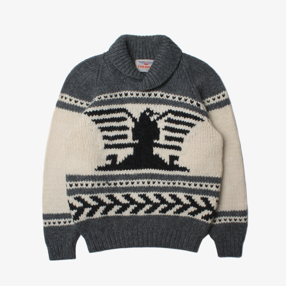 VTG heavy wool cowichan sweater