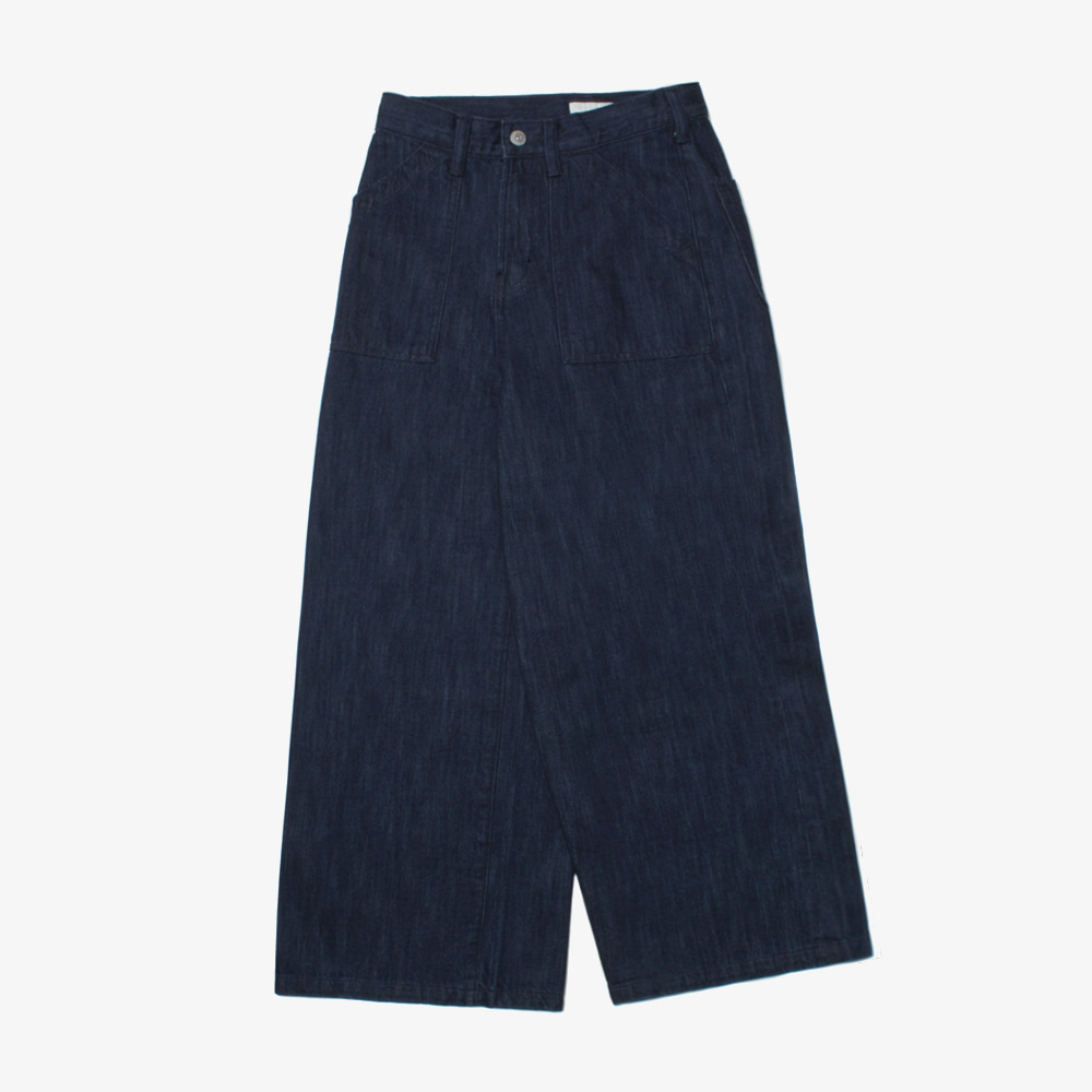 EARTH MUSIC &amp; ECOLOGY denim wide fatigue pant