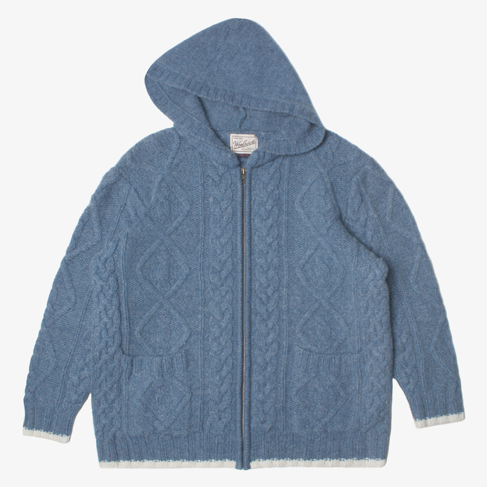 WOOLRICH cable heavy wool kint cardigan