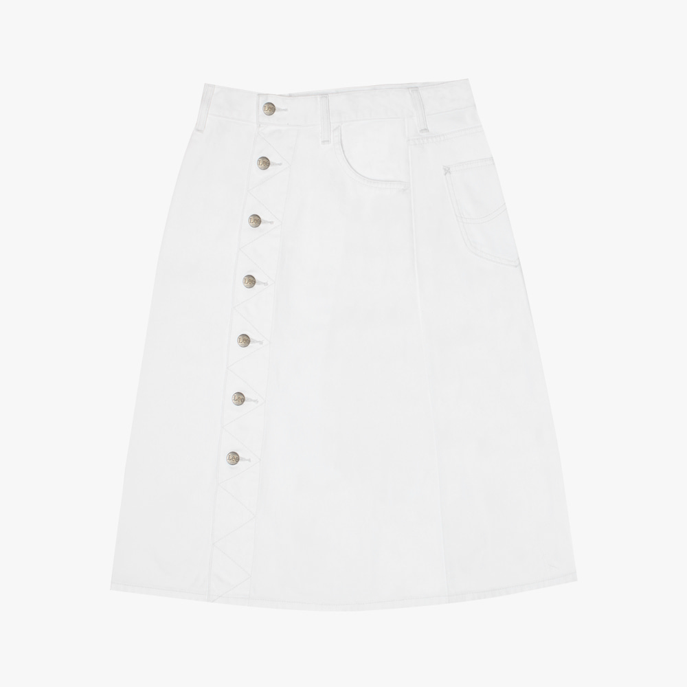 LEE cotton button skirt