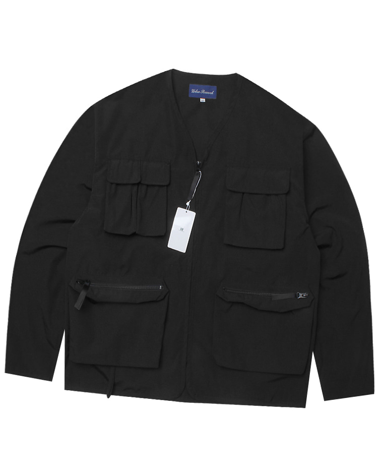 URBAN RESEARCH ‘over fit’ poly multi pocket jacket
