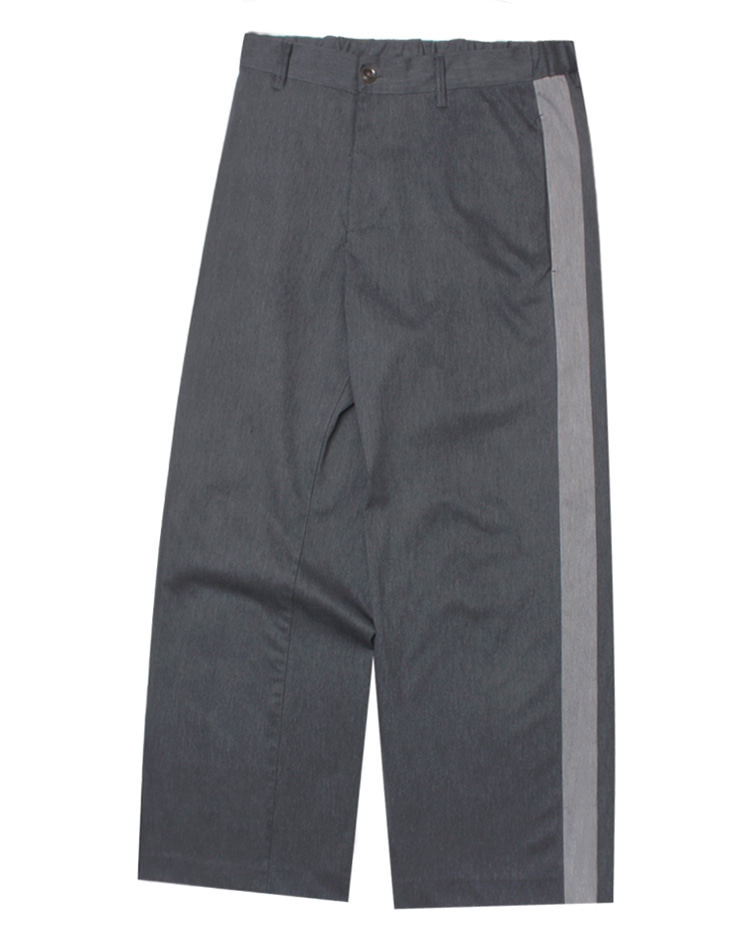 CIAOPANIC ‘wide fit’ side line poly trousers