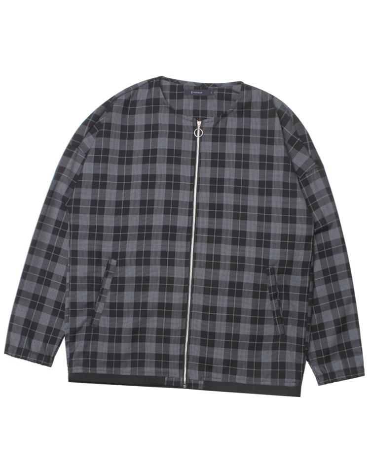 RAGEBLUE ‘over fit’ poly check jacket