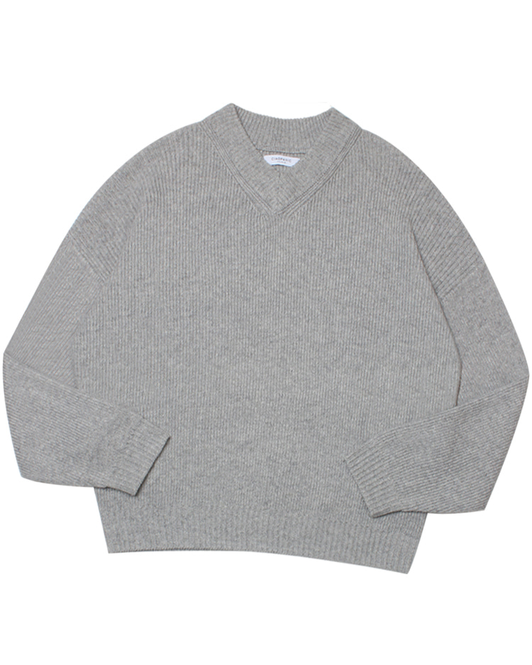CIAOPANIC ‘over fit’ v-neck heavy wool knit sweater