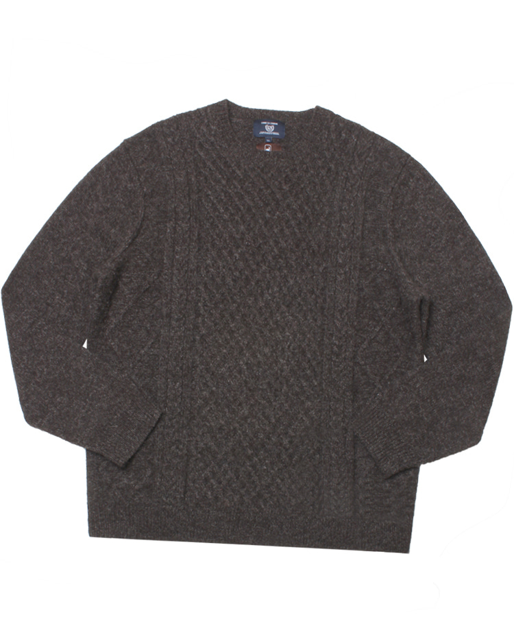 COMME CA COMMUNE ‘over fit’ cable wool knit sweater