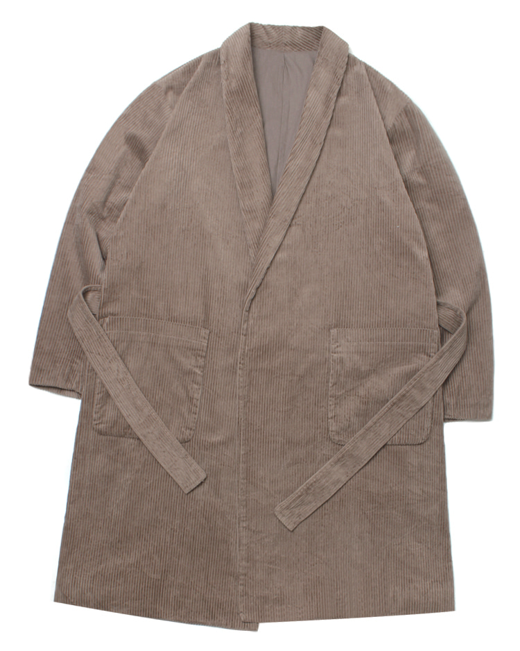 SENSE OF PLACE BY URBAN RESEARCH  ‘over fit’ corduroy long robe coat