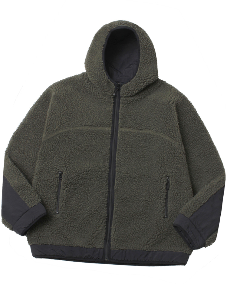 FREAK’S STORE ‘over fit’ fleece zip up jacket