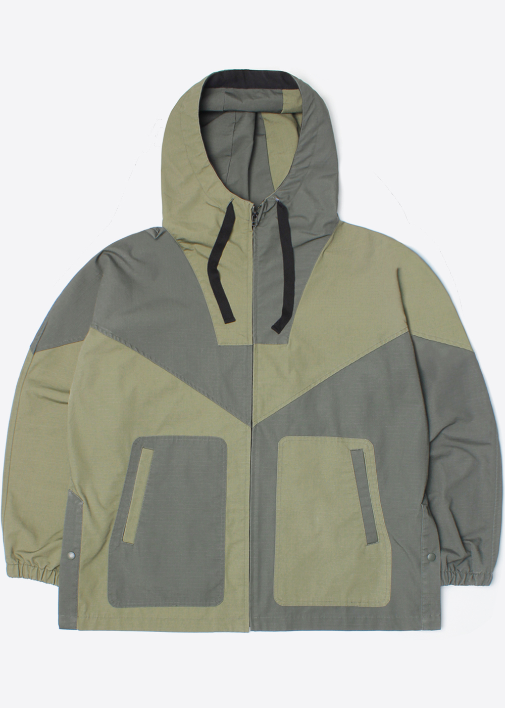 UNSTUIDIED BY NIKO AND’over fit’patchwork mountain parka