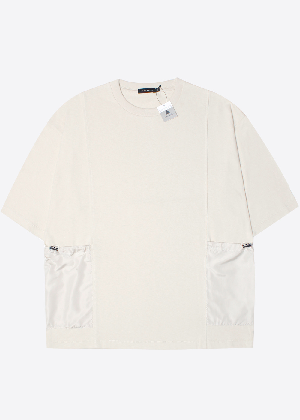 NIKO AND’over fit’ cotton side pocket t-shirt