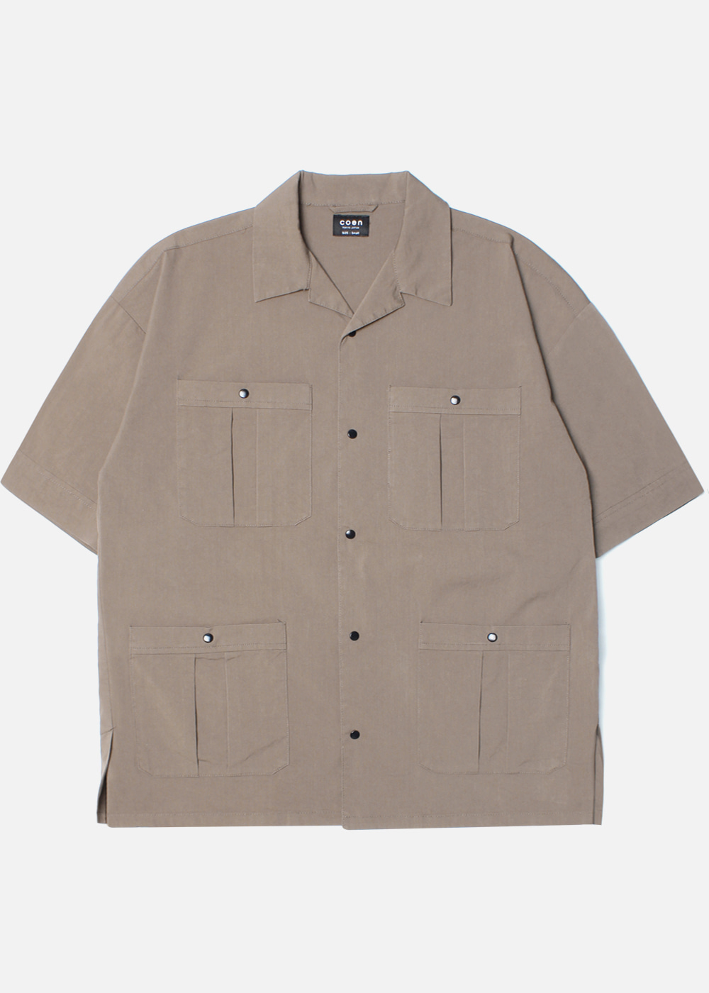 COEN BY UNITED ARROWS’over fit’ nylon safari shirt