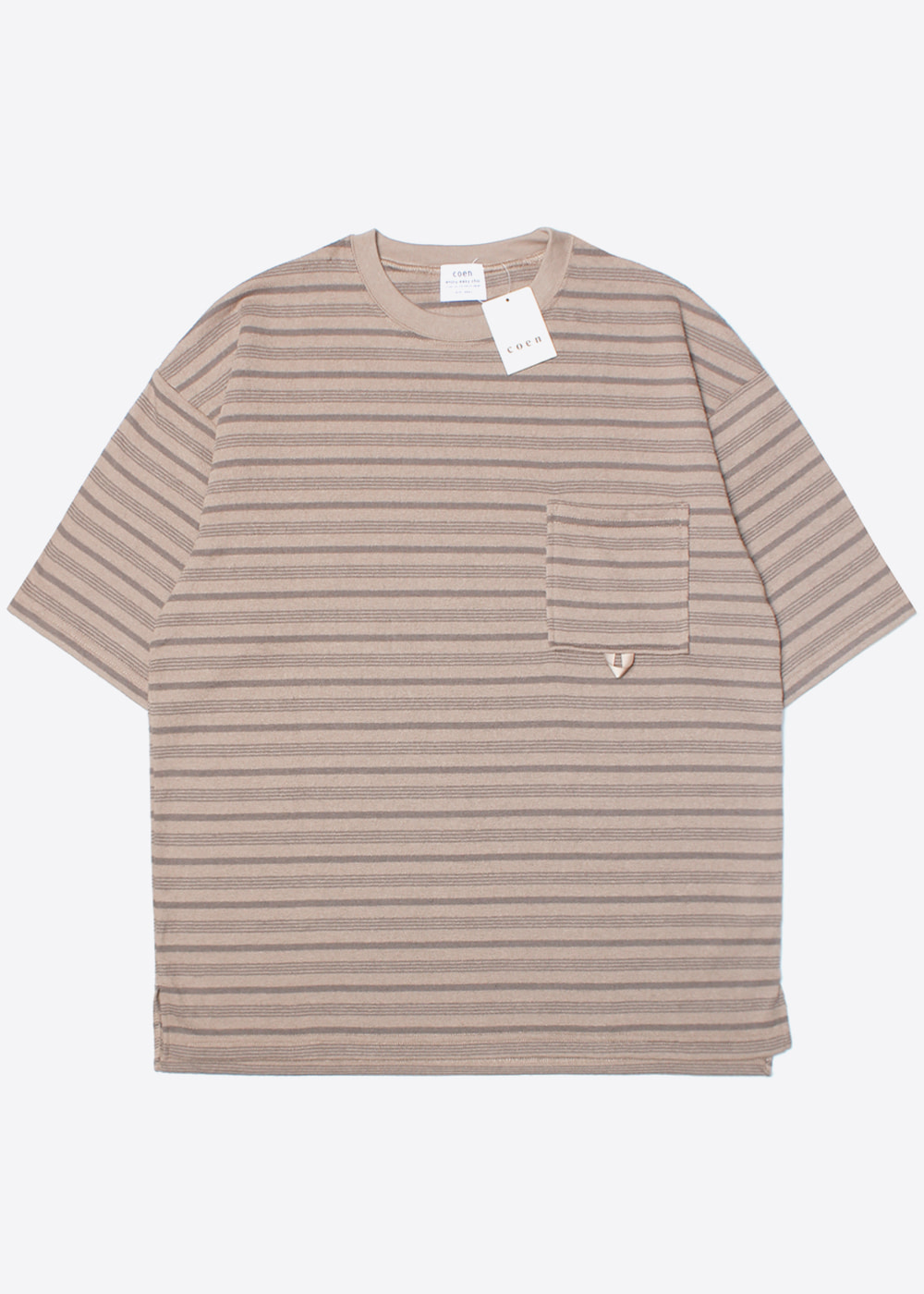 COEN BY UNITED ARROWS’over fit’ terry border t-shirt