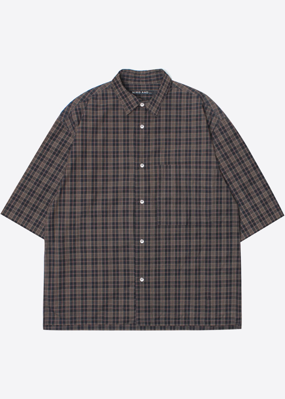 NIKO AND’over fit’ cotton check shirt