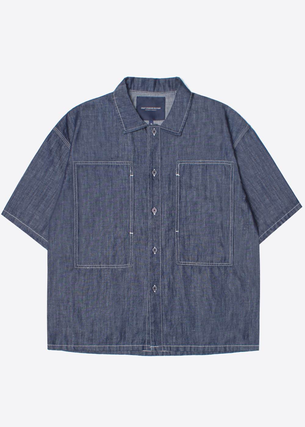CRAFT STANDARD BOUTIQUE’over fit’ denim big pocket shirt