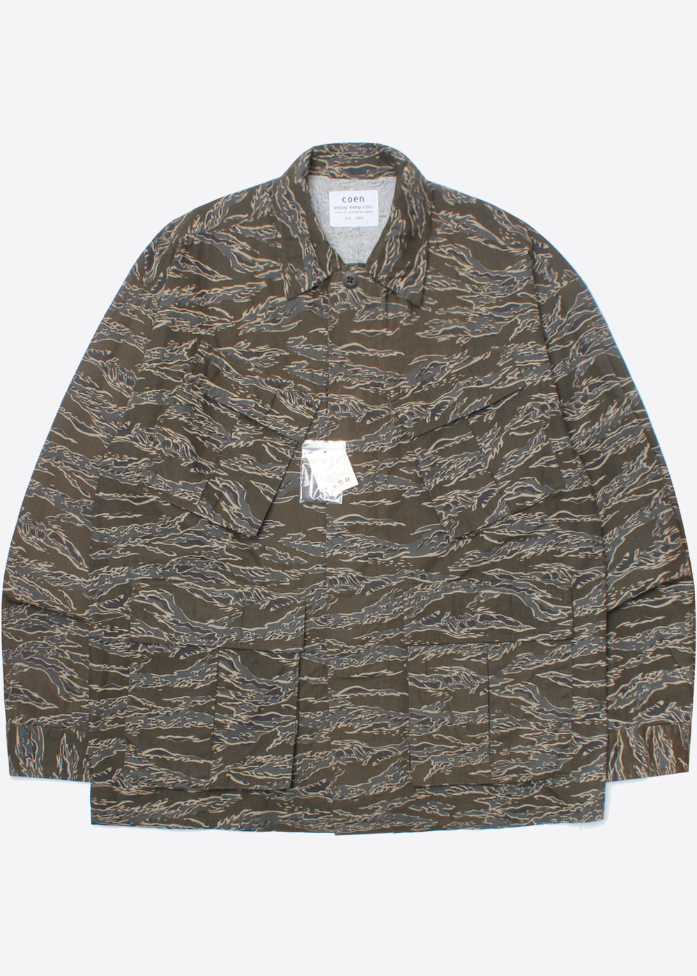 COEN BY UNITED ARROWS’over fit’camo m-65 motive filed parka