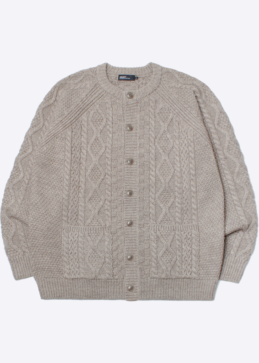 CRAFT STANDARD BOUTIQUE’over fit’heavy wool knit cardigan