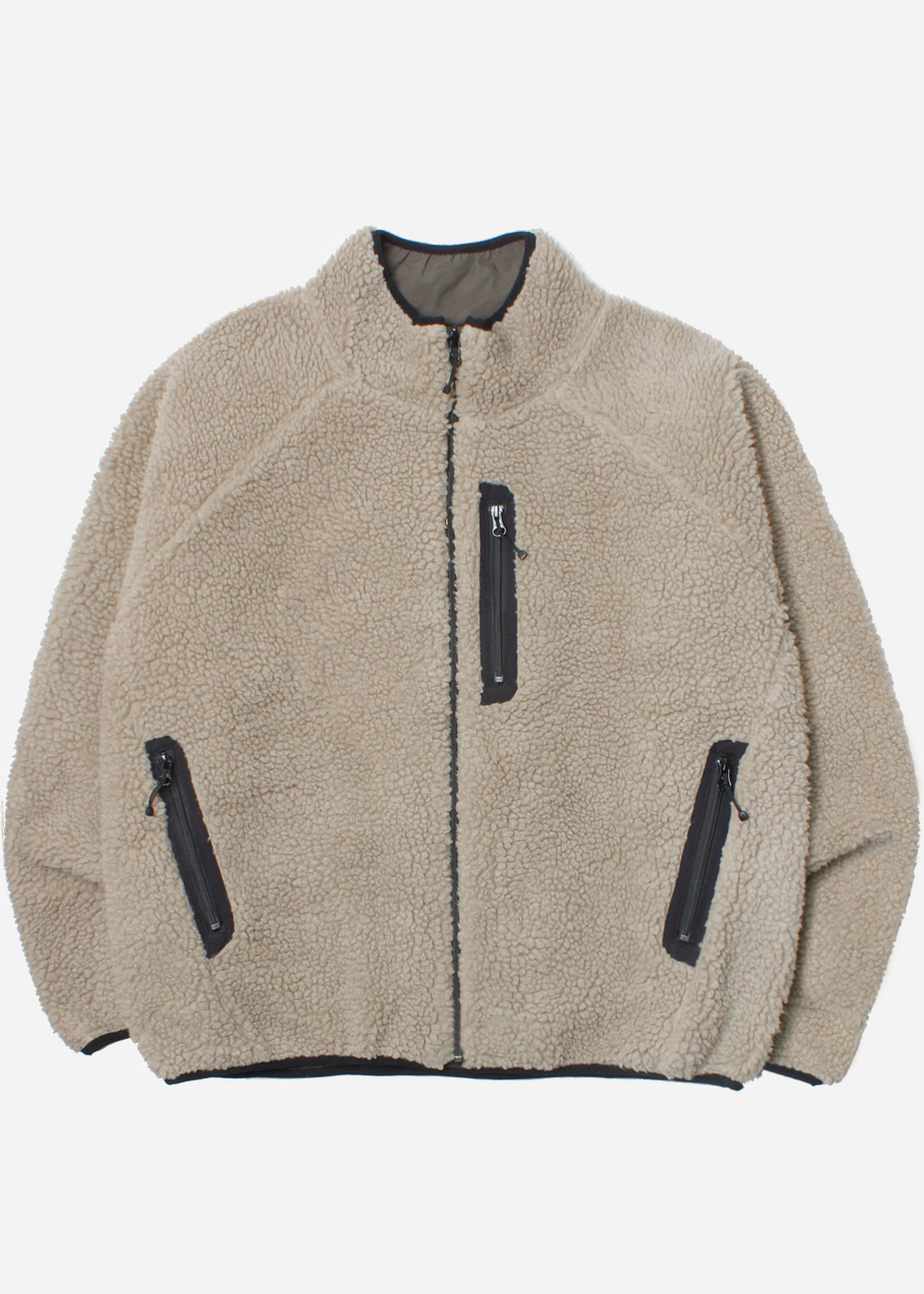 FREAK’S STORE’over fit’fleece zip up jacket