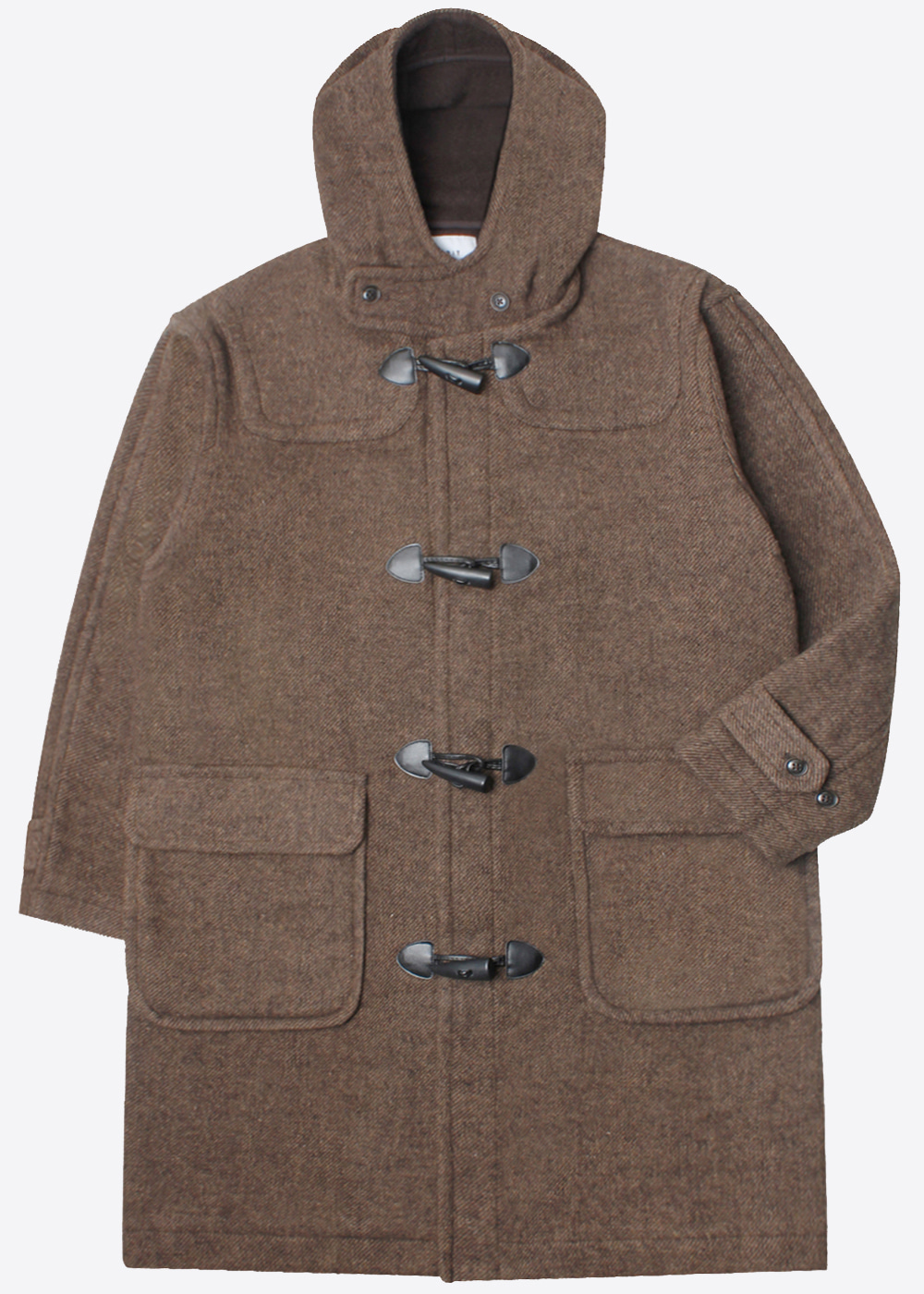 INHERIT BY JOURNAL STANDARD ‘over fit’ poly,wool duffle coat