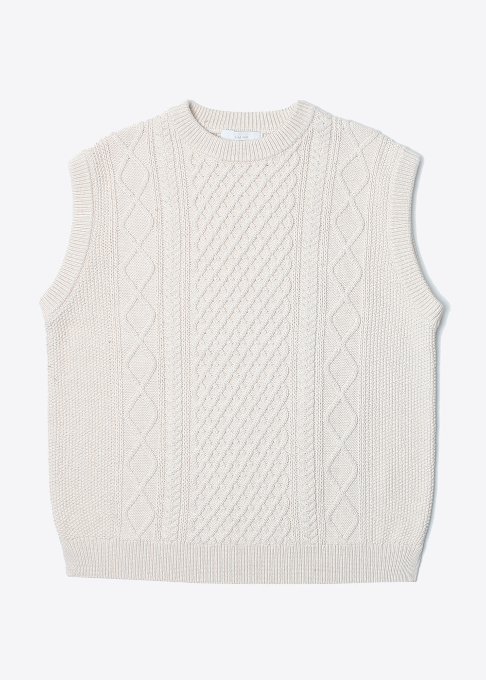 BEAMS’over fit’ wool knit vest