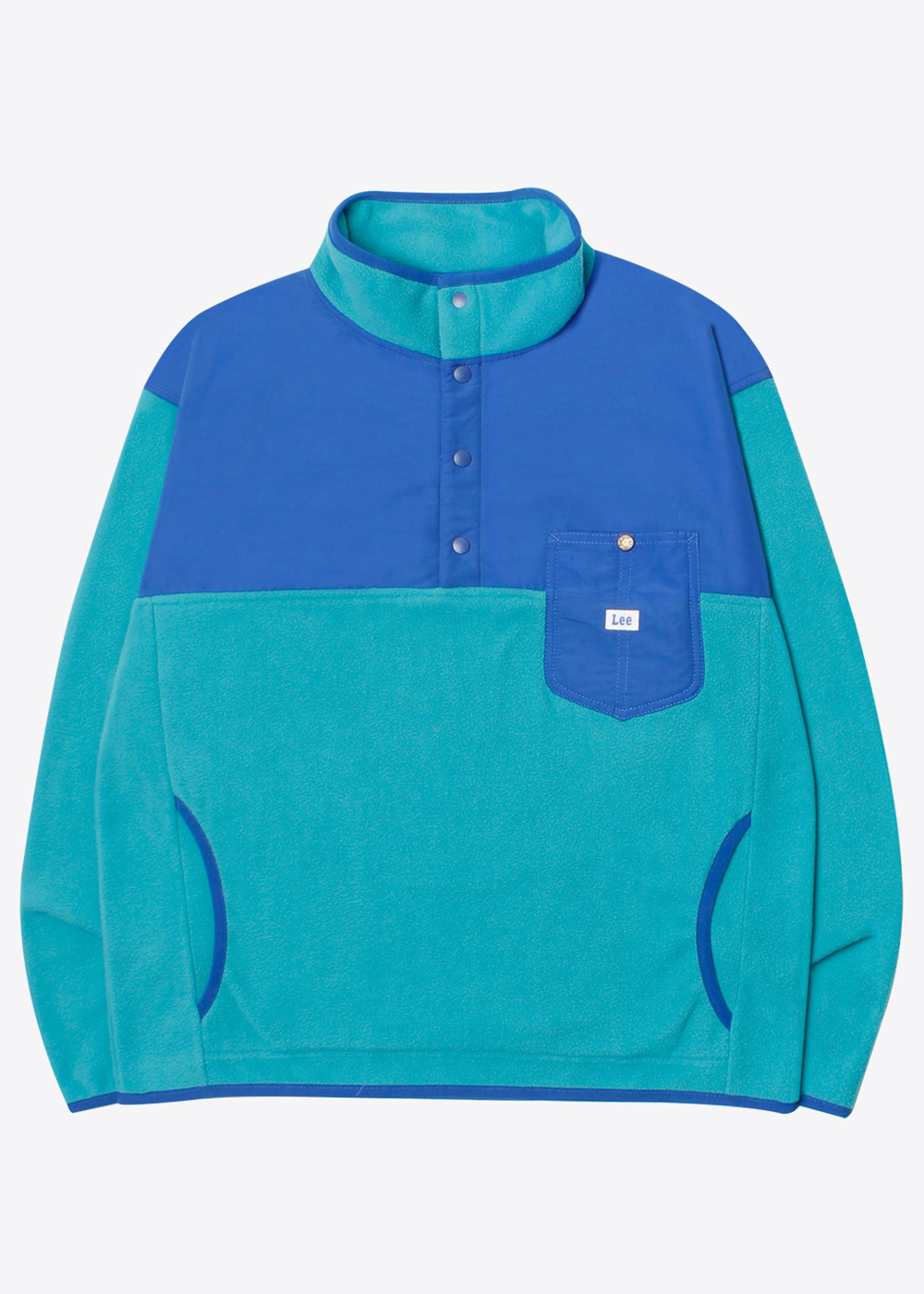 LEE’over fit’color scheme fleece jacket