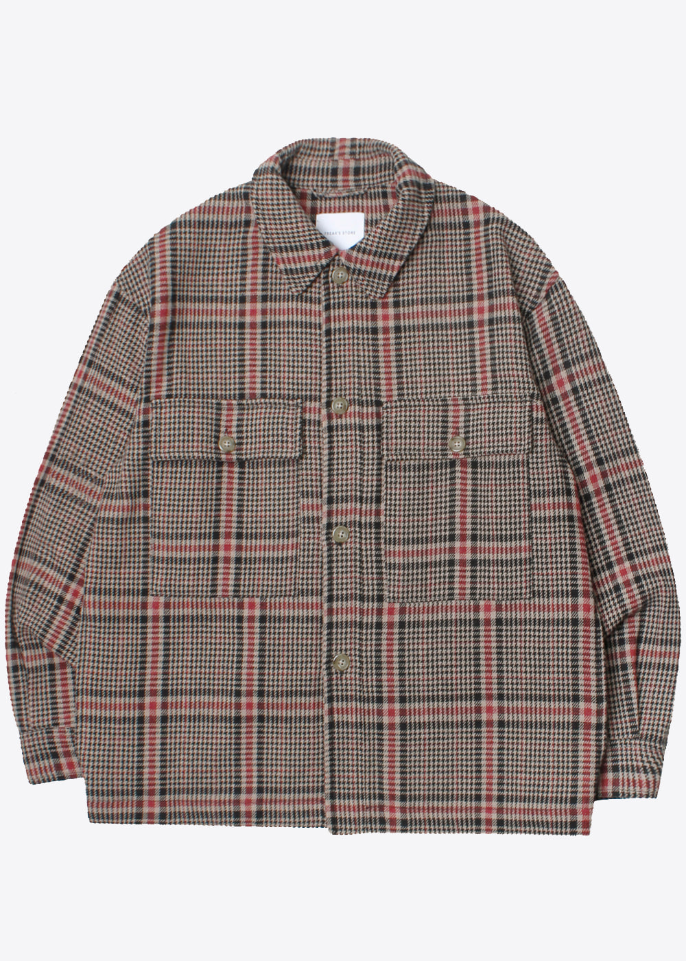 FREAK’S STORE’over fit’wool check jacket
