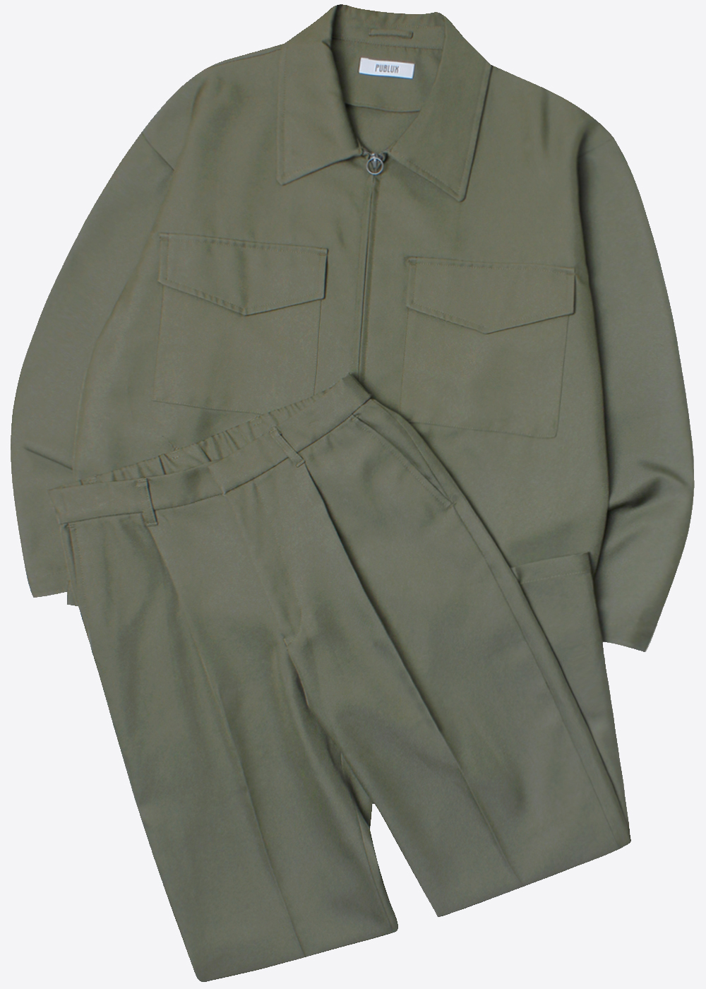 PUBLUX BY FREAK’S STORE’over fit’ nylon two-piece work jacket pant