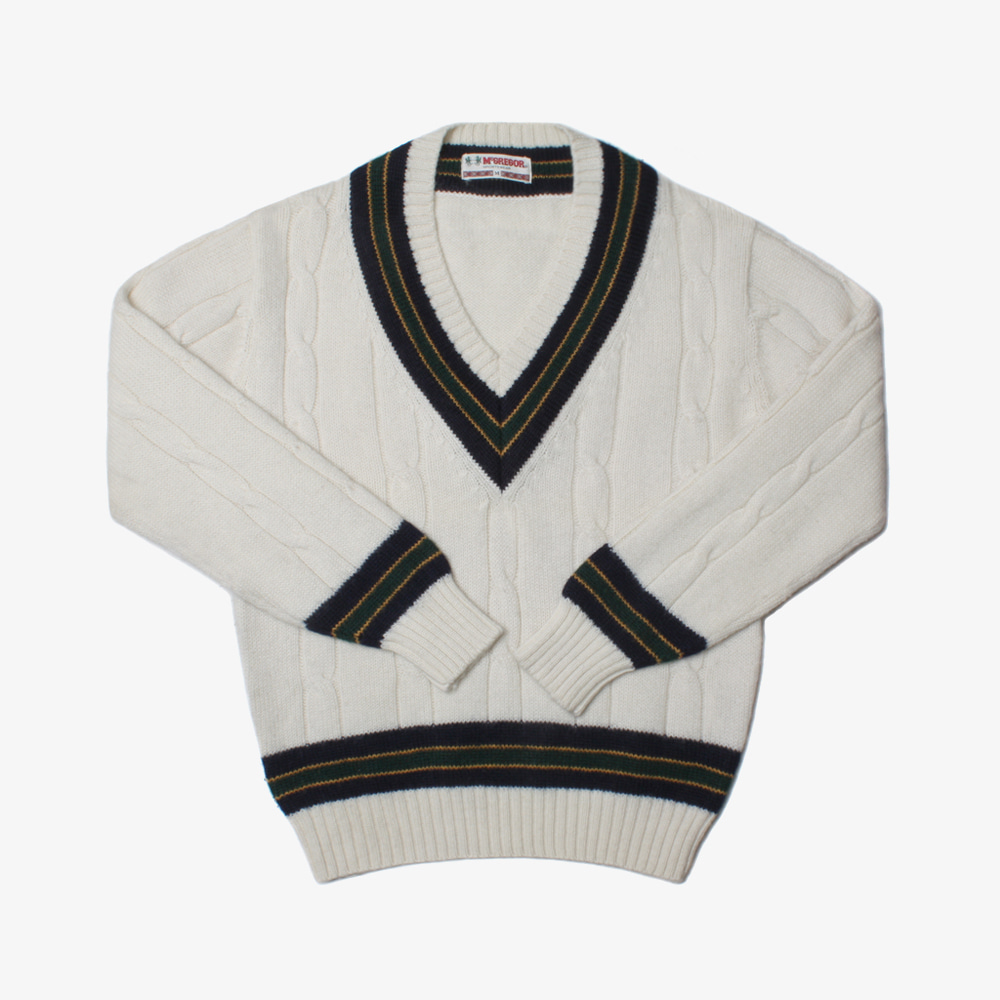 MCGREGOR cable wool cricket knit sweater