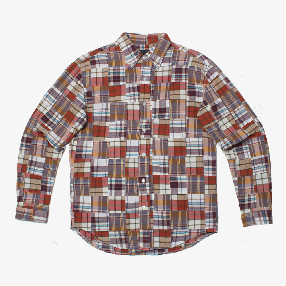 WAREHOUSE patchwork shirt