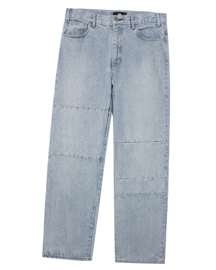 HARE ‘straight fit’ patchwork denim pant