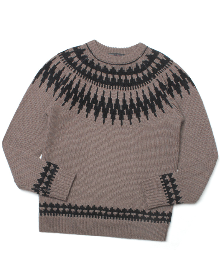 SENSE OF PLACE BY URBAN RESEARCH  nordic wool knit sweater