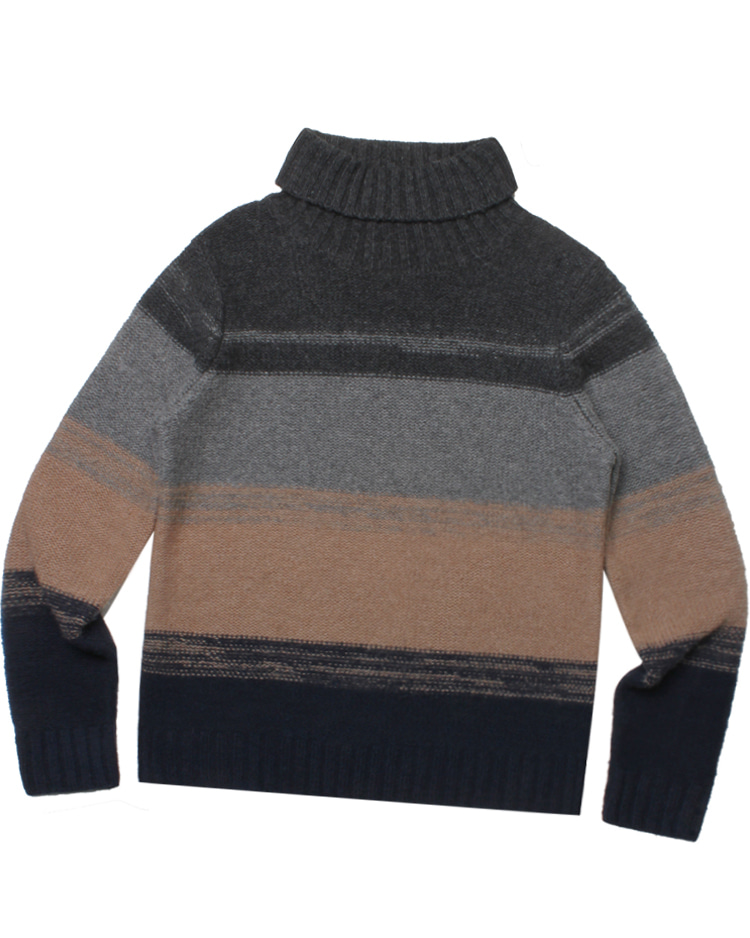BEAMS patten wool knit sweater