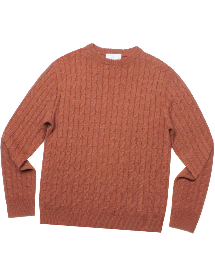 URBAN RESEARCH cable wool knit sweater