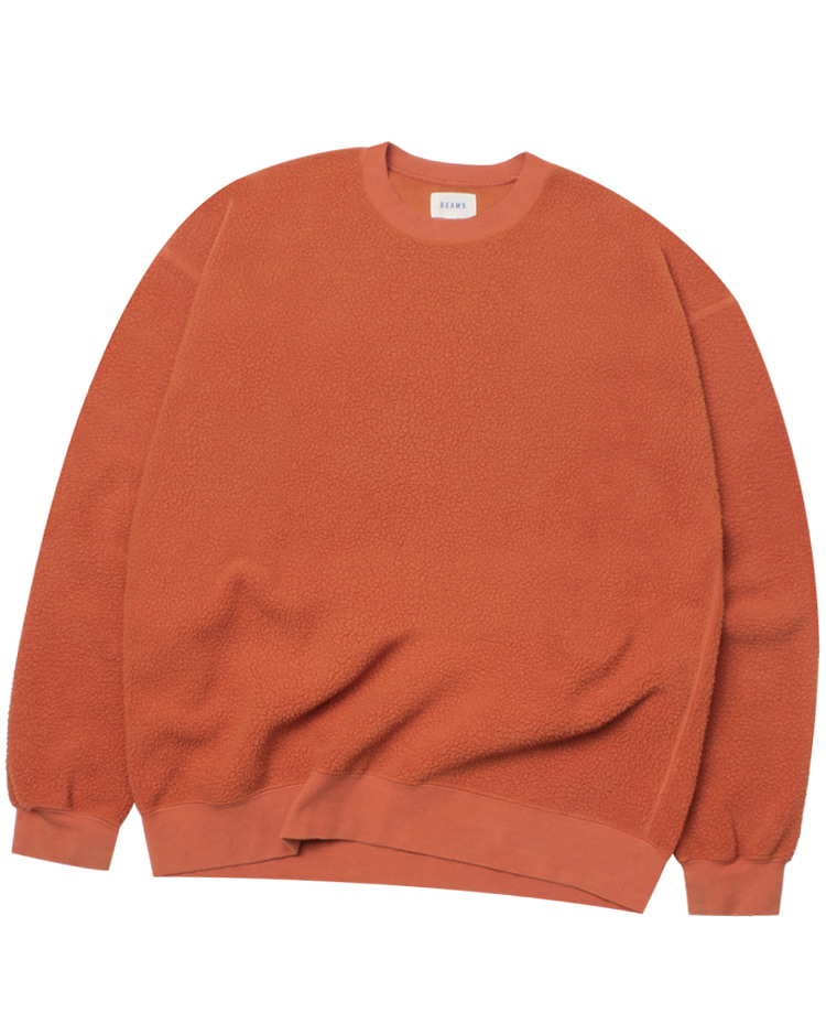 BEAMS ‘over fit’ fleece pullover