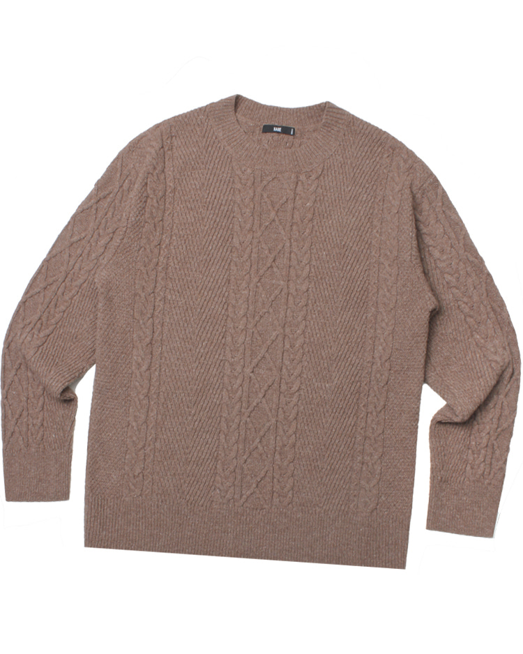 HARE ‘over fit’ cable wool knit sweater