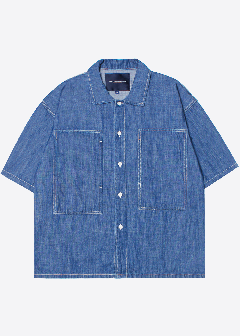 CRAFT STANDARD BOUTIQUE’over fit’ denim big pocket shirt
