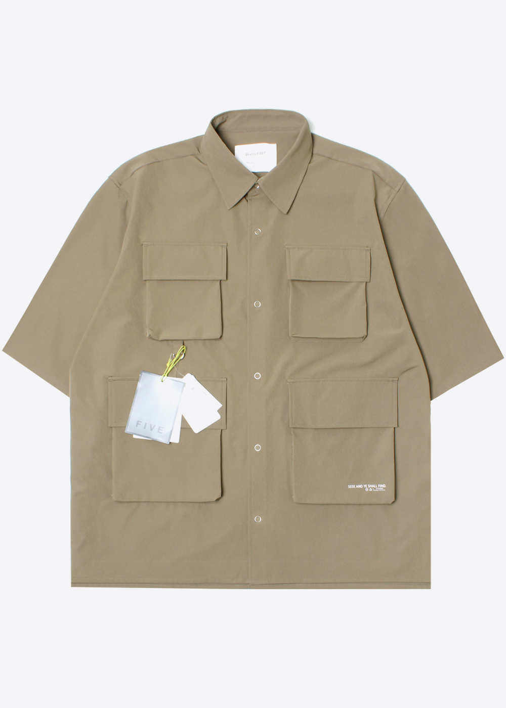 INHERIT BY JOURNAL STANDARD’over fit’poly 4 pocket explorer shirt