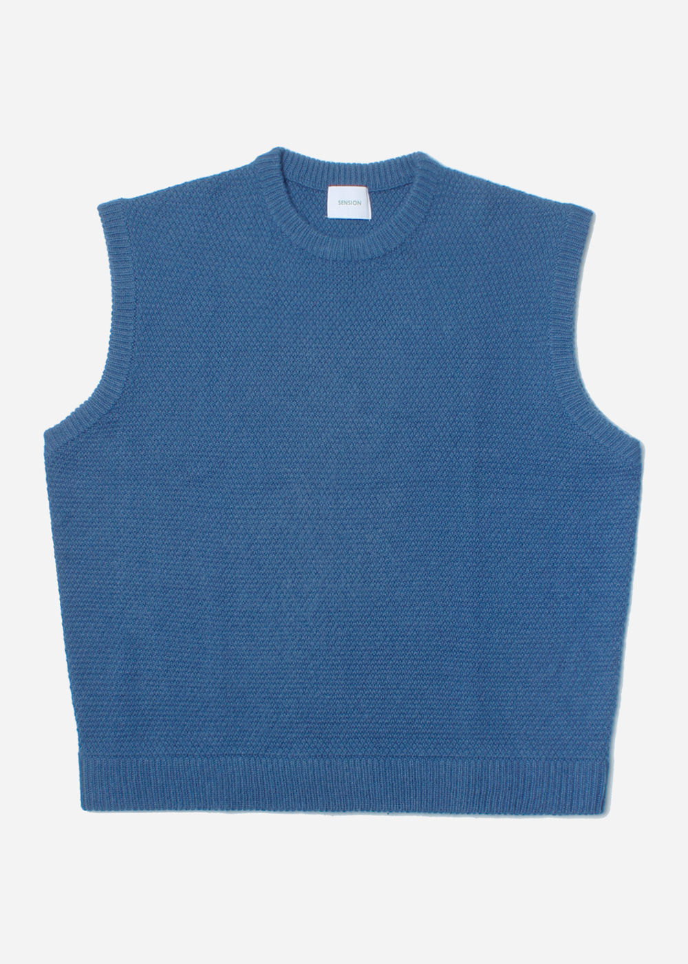 SENSION’over fit’ wool knit vest