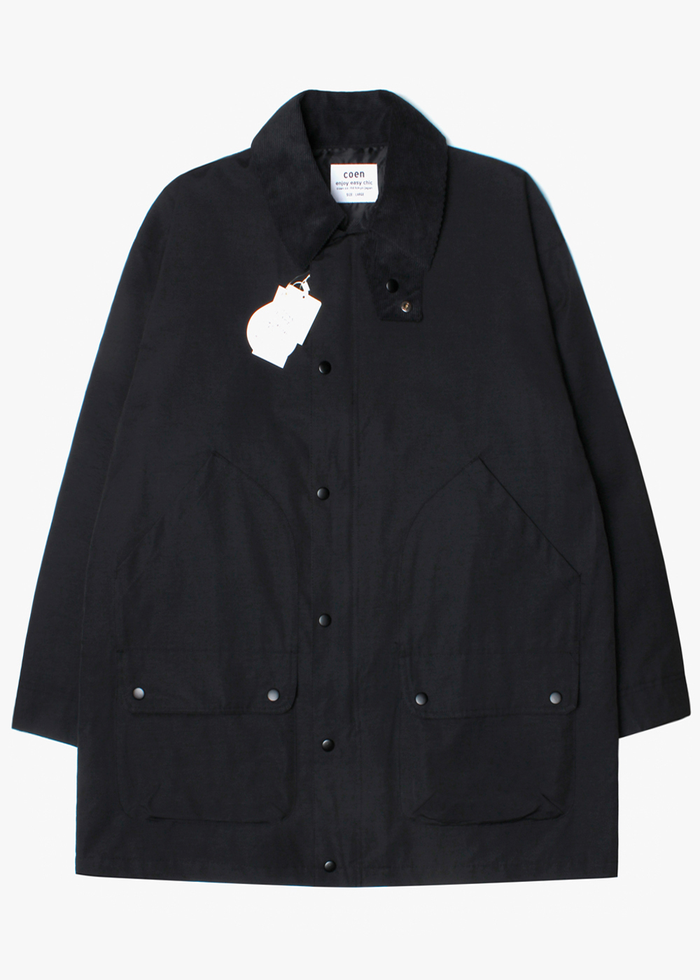 COEN BY UNITED ARROWS ‘over fit’nylon hunting jacket
