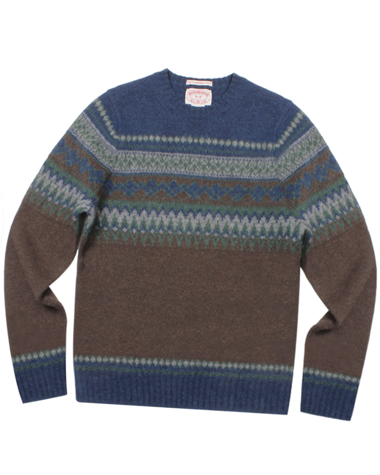 BROOKS BROTHERS nordic wool knit sweater