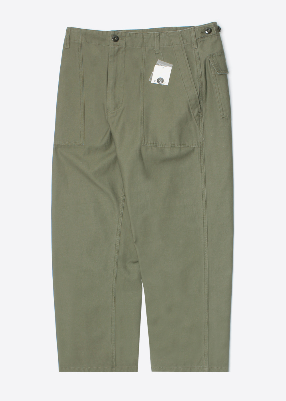 COEN BY UNITED ARROWS’straight fit’fatigue pant
