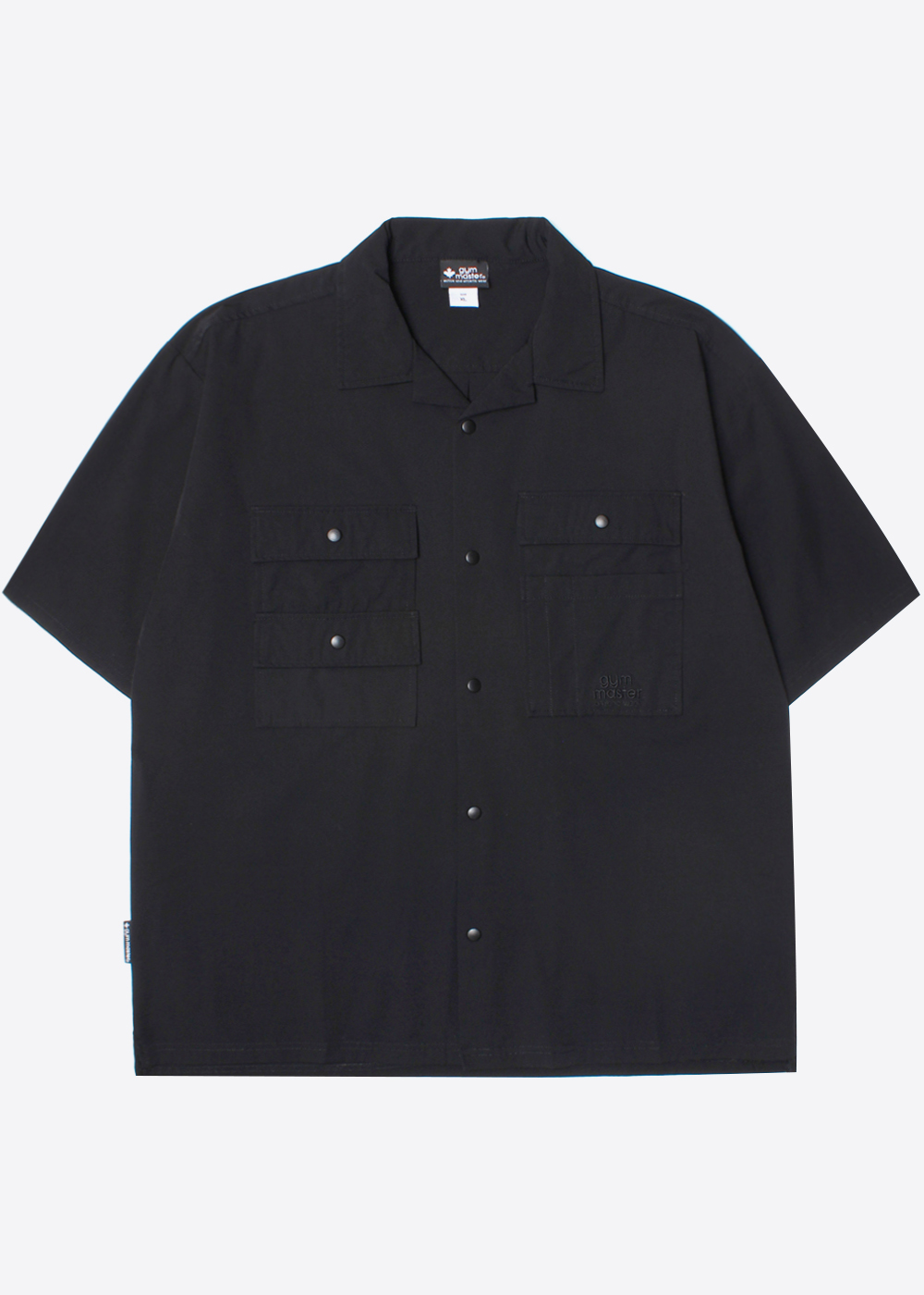GYM MASTER’over fit’ nylon multi pocket shirt
