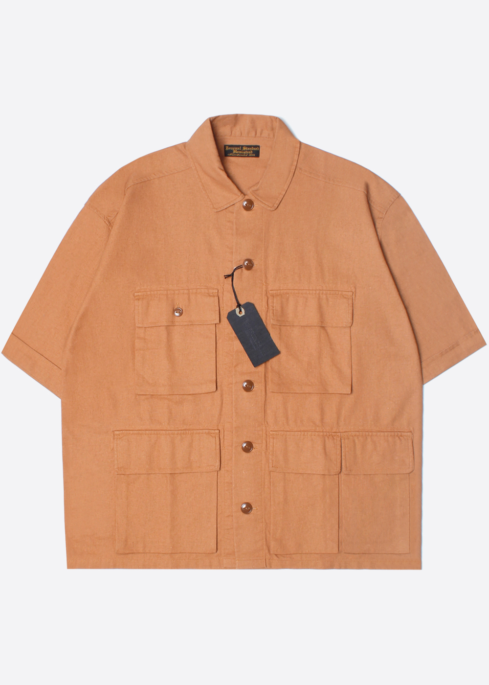 HOMESTEAD BY JOURNAL STANDARD’over fit’linen hunting jacket shirt