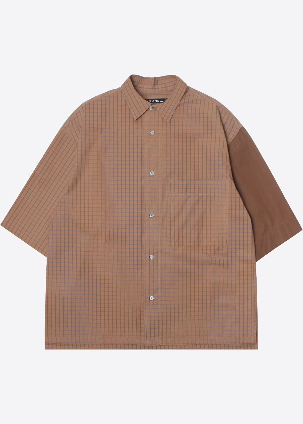 NIKO AND’over fit’ cotton check shirt